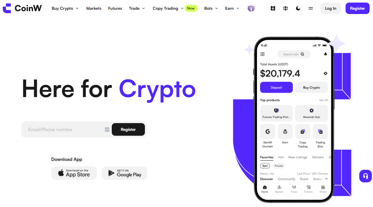 CoinW exchange altcoin con oltre 1.000 token e Dubai VARA registration